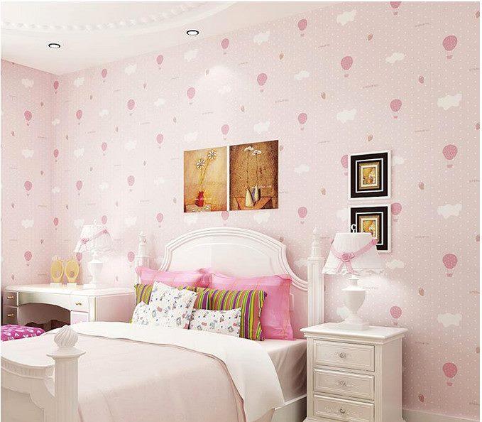 Giấy decal cuộn khinh khí cầu hồng khổ 1m2