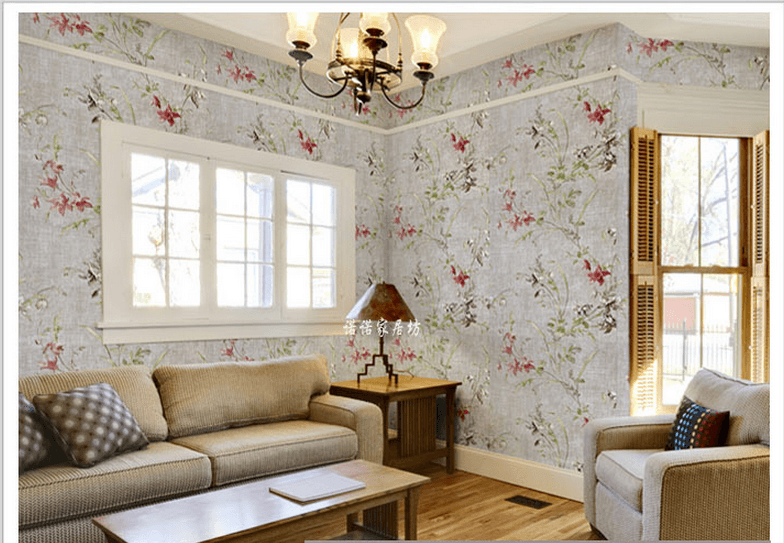 Giấy decal cuộn hoa lan nền tím