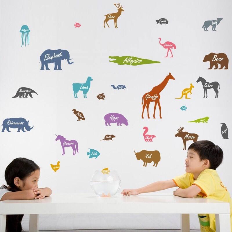 Decal các loại động vật