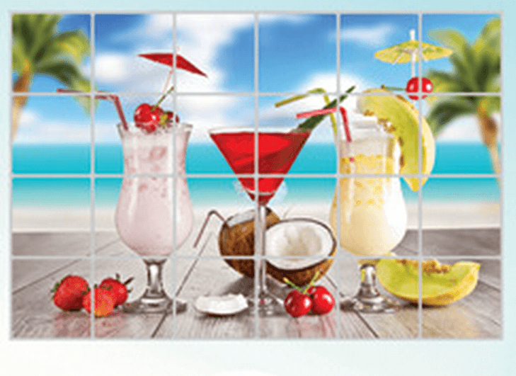 Dán bếp sinh tố trái cây size 60x90cm
