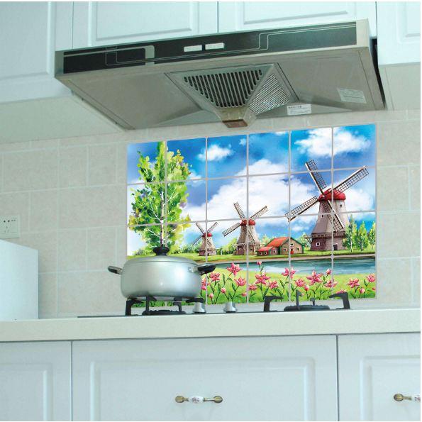 Dán bếp cối xay gió 2 size 60x90cm