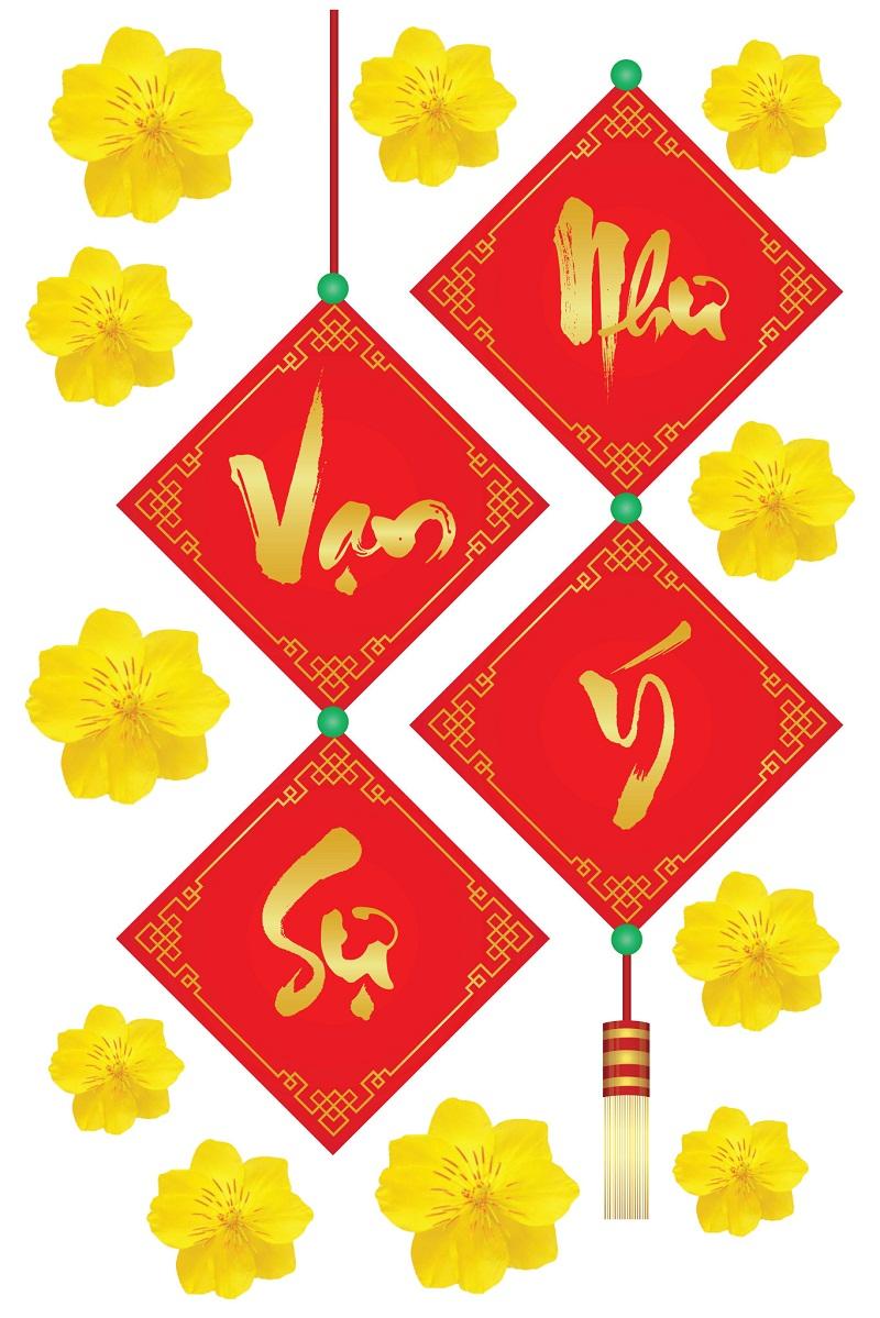 Decal vạn sự như ý 2