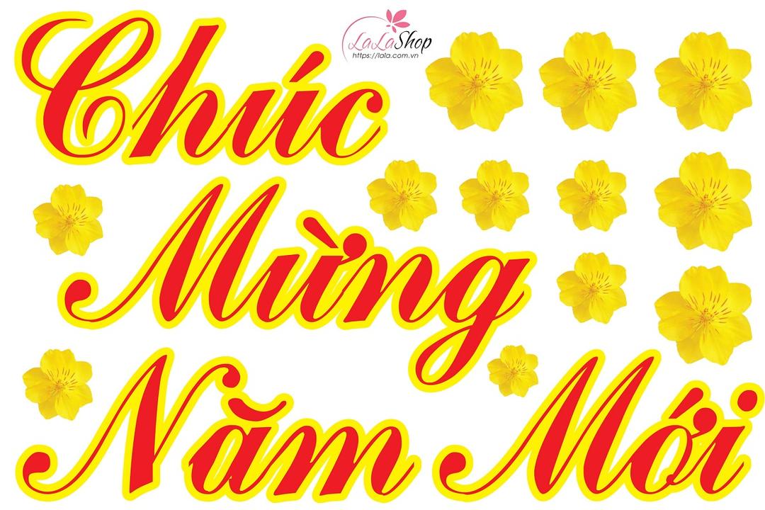 Decal Tết Chúc Mừng Năm Mới