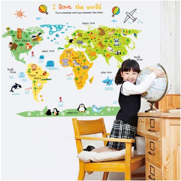 Decal bản đồ thế giới 4