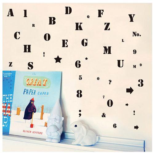 Decal bảng chữ cái 5