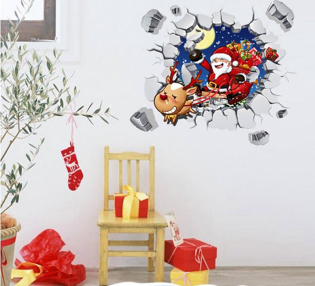 Cửa sổ ông già Noel tạo cảm giác 3D