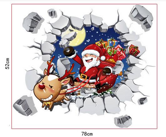 Cửa sổ ông già Noel tạo cảm giác 3D