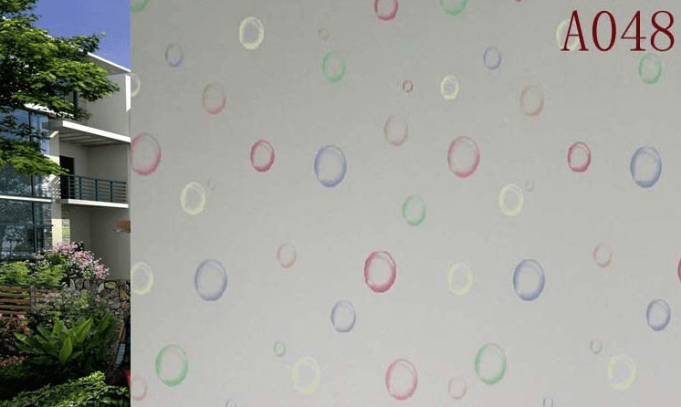 Decal cuộn kính mờ họa tiết vòng tròn 2