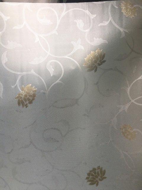 Decal Cuộn Kính Mờ Họa Tiết Hoa Vàng (122a)