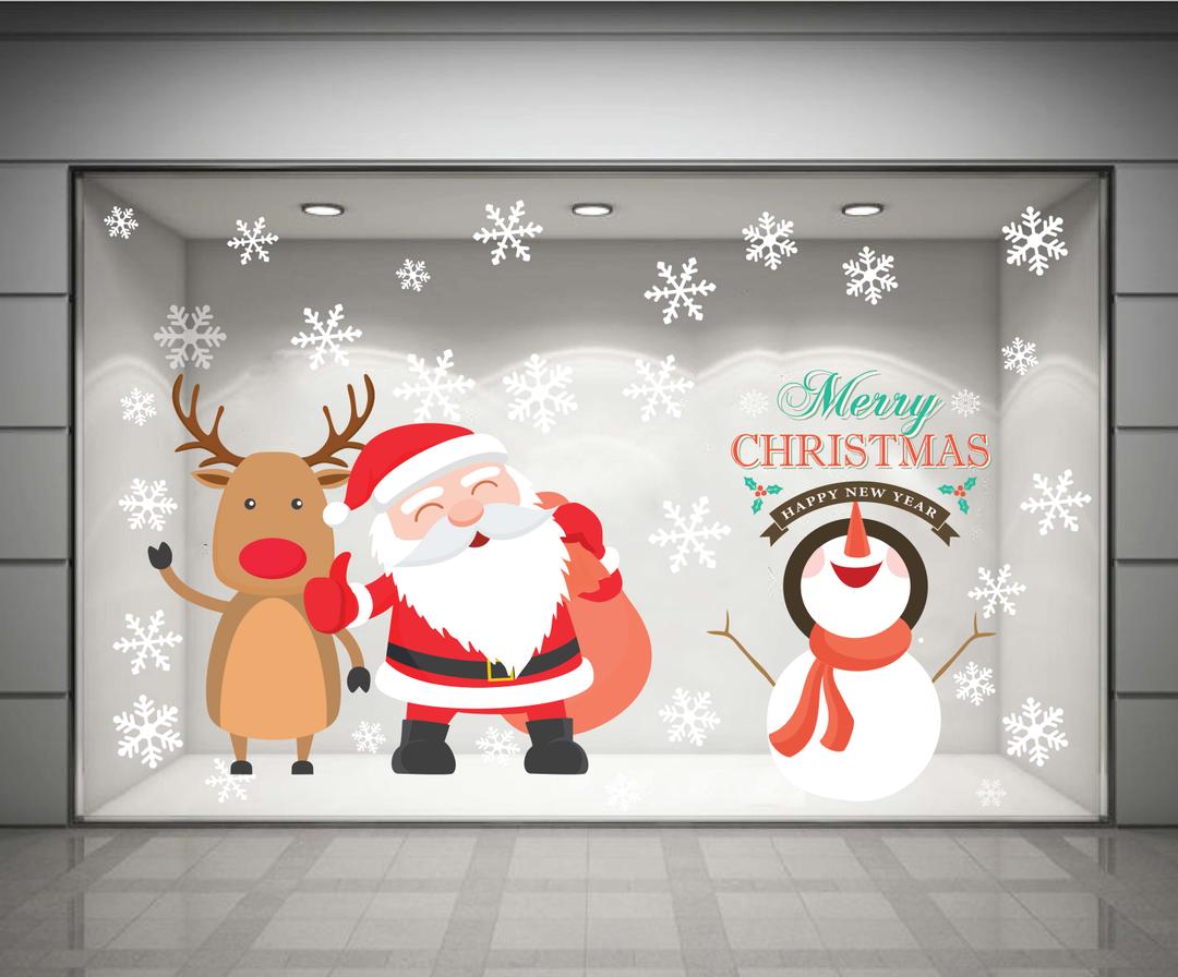 Decal dán tường Ông già Noel hạnh phúc
