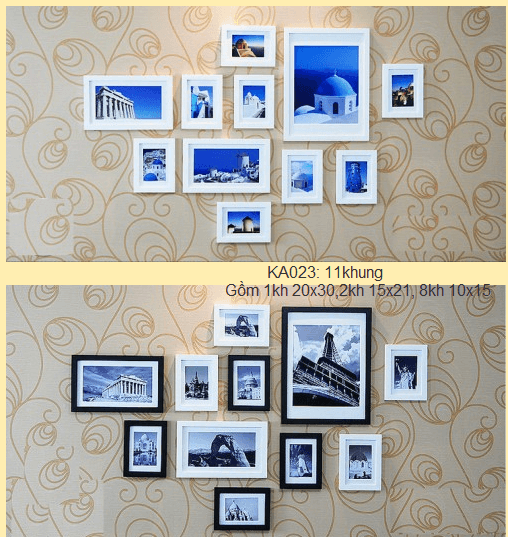 ​Khung ảnh bộ 11 khung - KA023