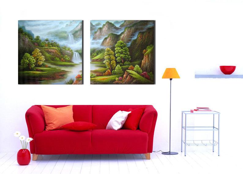 Tranh treo tường hồ nước cổ tích 2