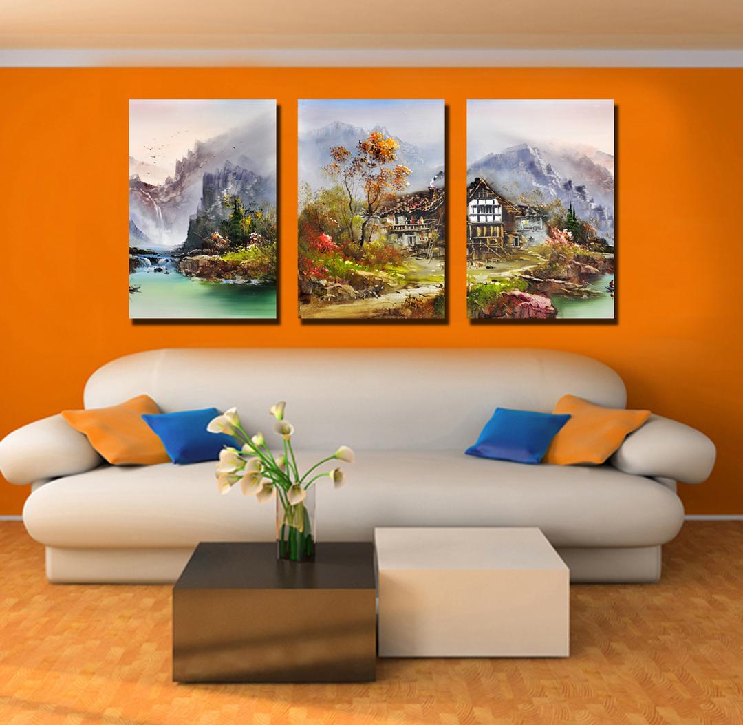 Tranh Treo Tường Ngôi Nhà Ven Rừng Thanh Bình