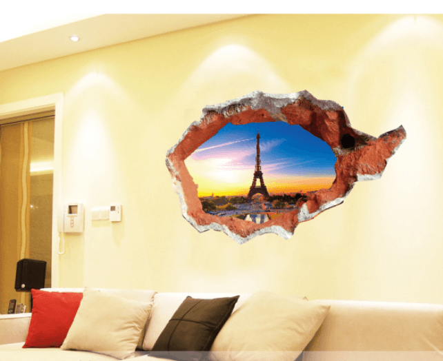 Decal hiệu ứng 3D tháp Paris