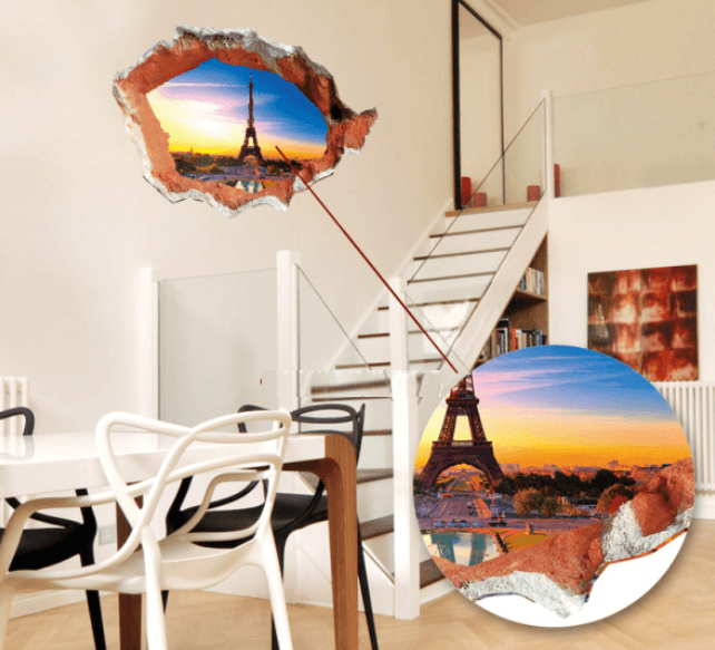 Decal hiệu ứng 3D tháp Paris