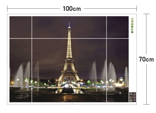 Decal tranh thành phố Paris về đêm 