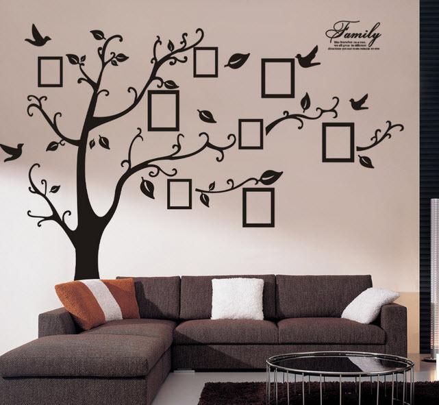 Decal dán tường cây photo 3 size to