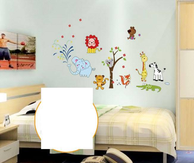 Decal dán tường vườn thú 12
