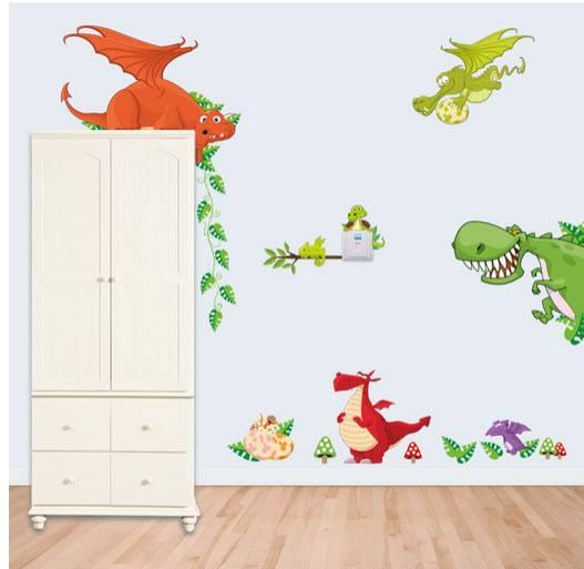 Decal dán tường đảo khủng long hiệu Zooyoo