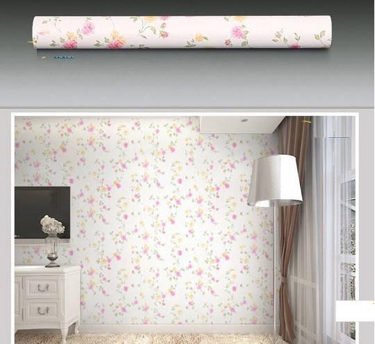 Giấy decal cuộn hoa hồng 2