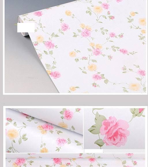 Giấy decal cuộn hoa hồng 2