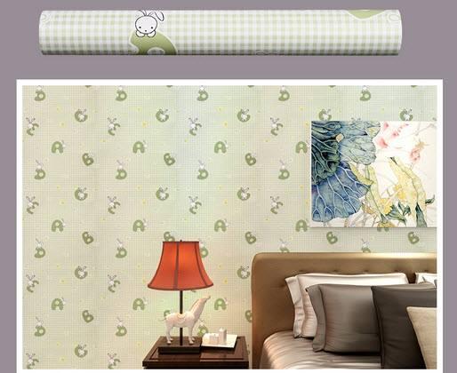 Giấy decal cuộn chữ cái xanh lá