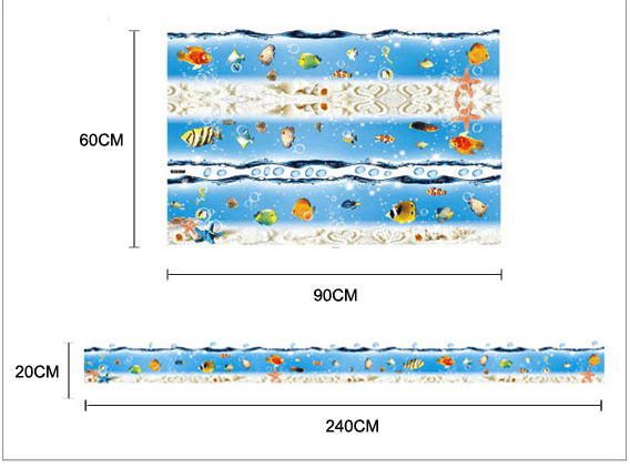 Decal dán chân tường đại dương 1