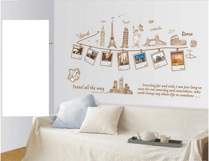 Decal dán tường 7 kỳ quan thế giới
