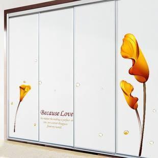 Decal dán tường hoa ly vàng