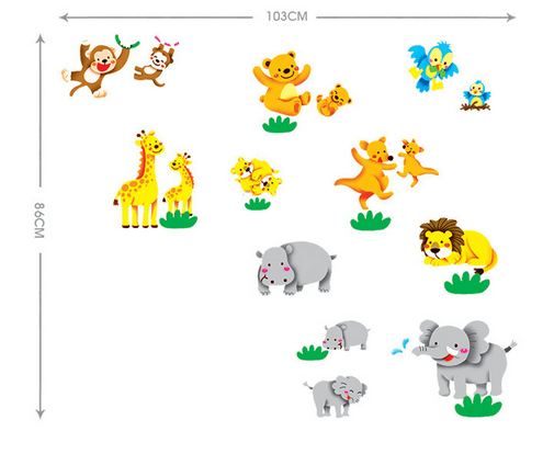 Decal dán tường vũ điệu mẹ con