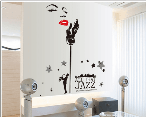 Decal dán tường âm nhạc 1