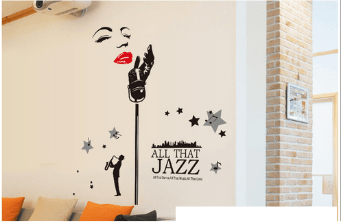 Decal dán tường âm nhạc 1