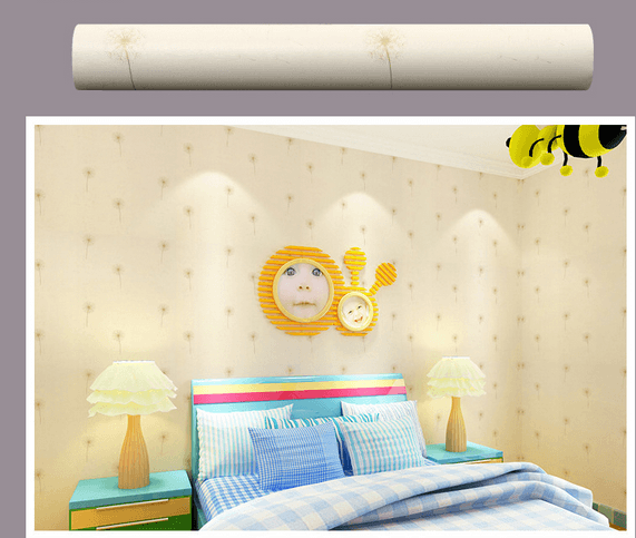 Decal cuộn hoa bồ công anh nâu