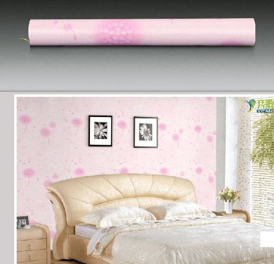  Decal cuộn hoa bồ công anh hồng