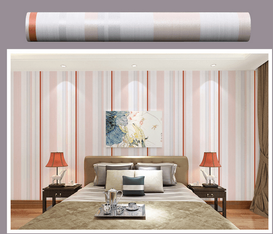 Decal cuộn sọc hồng đỏ