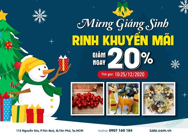 Mừng giáng sinh rinh khuyến mãi 