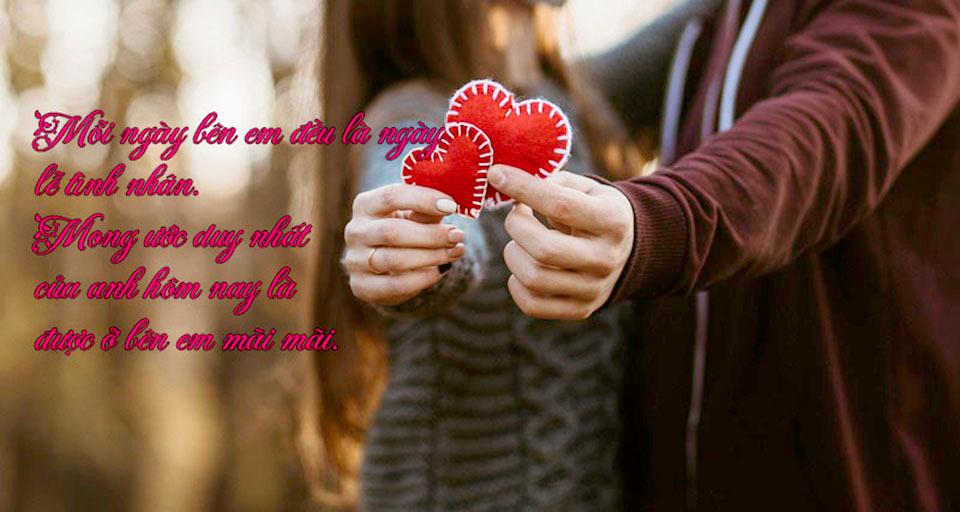 Chúc valentine cho vợ ở xa