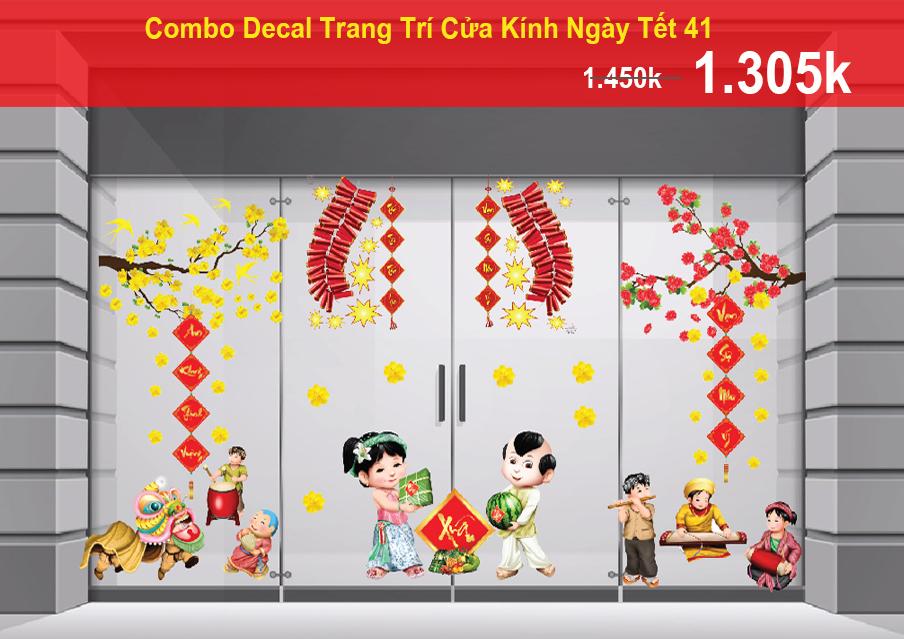 Giảm đến 50% decal combo trang trí Tết khi đặt hàng Website