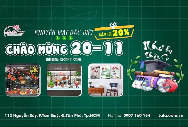 Khuyến mãi đặc biệt chào mừng 20-11