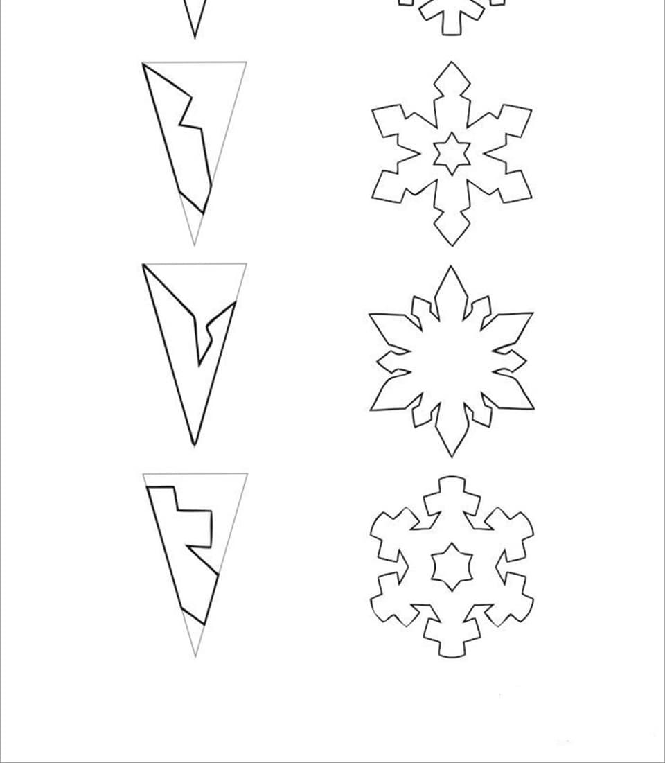 Cách cắt bông tuyết bằng giấy đơn giản trang trí Noel 2024