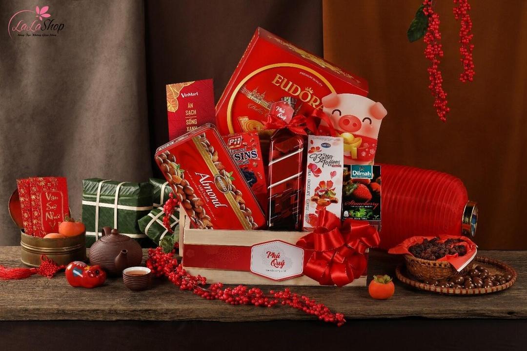 Mẫu gói quà Tết đẹp mắt mẫu 6