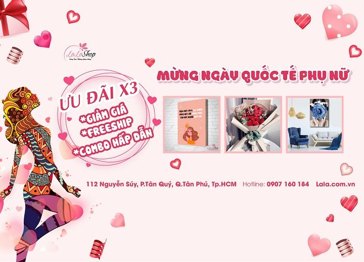 Tưng bừng khuyến mãi mừng ngày quốc tế phụ nữ 8-3