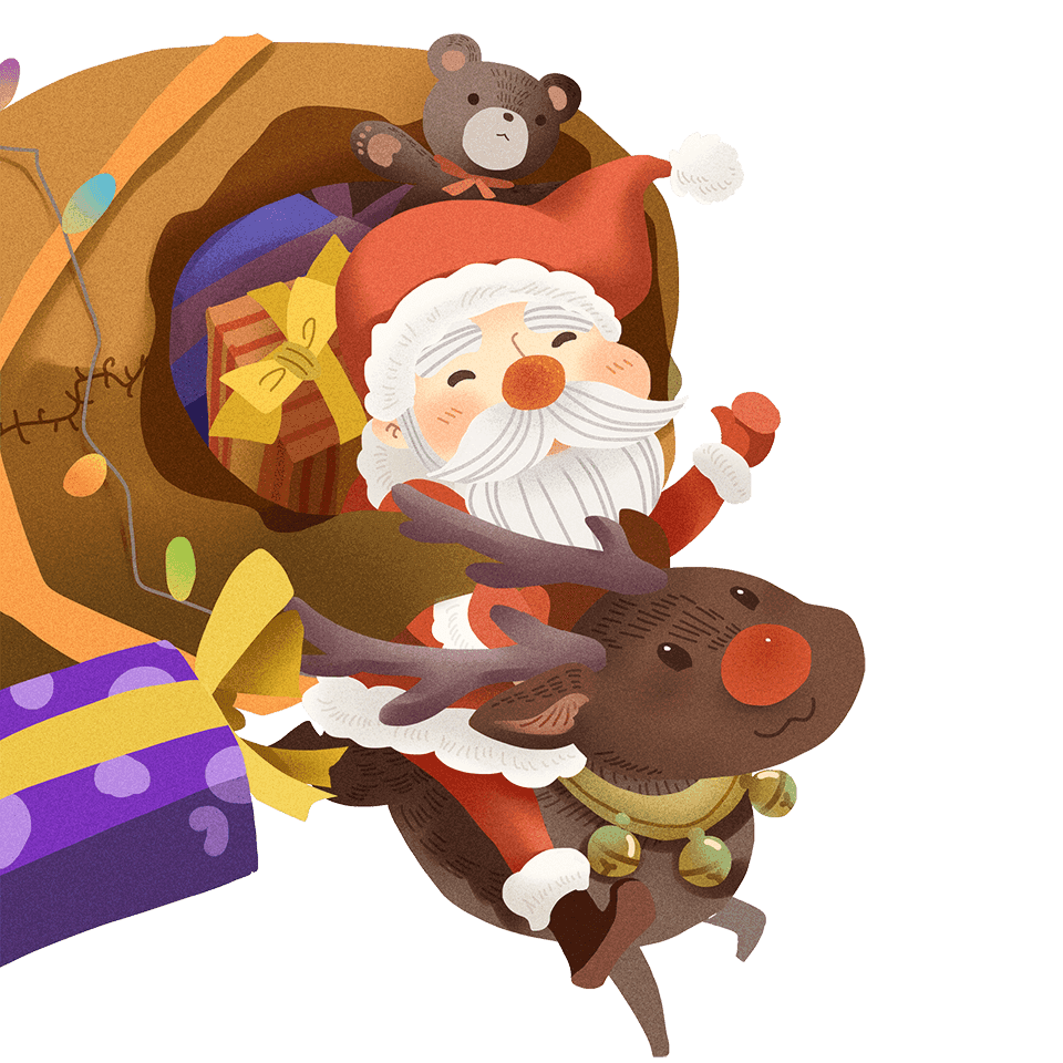 Tổng hợp những hình ảnh ông già noel cưỡi tuần lộc đẹp nhất 2025