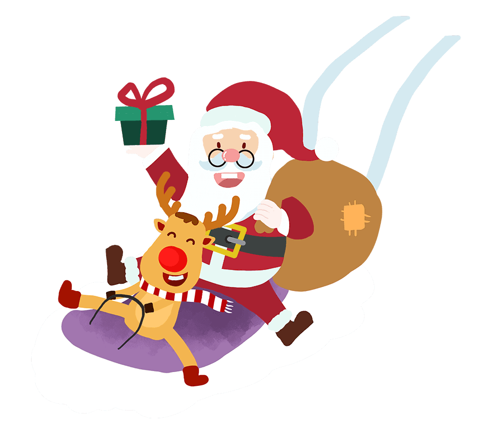 Tổng hợp những hình ảnh ông già noel cưỡi tuần lộc đẹp nhất 2025