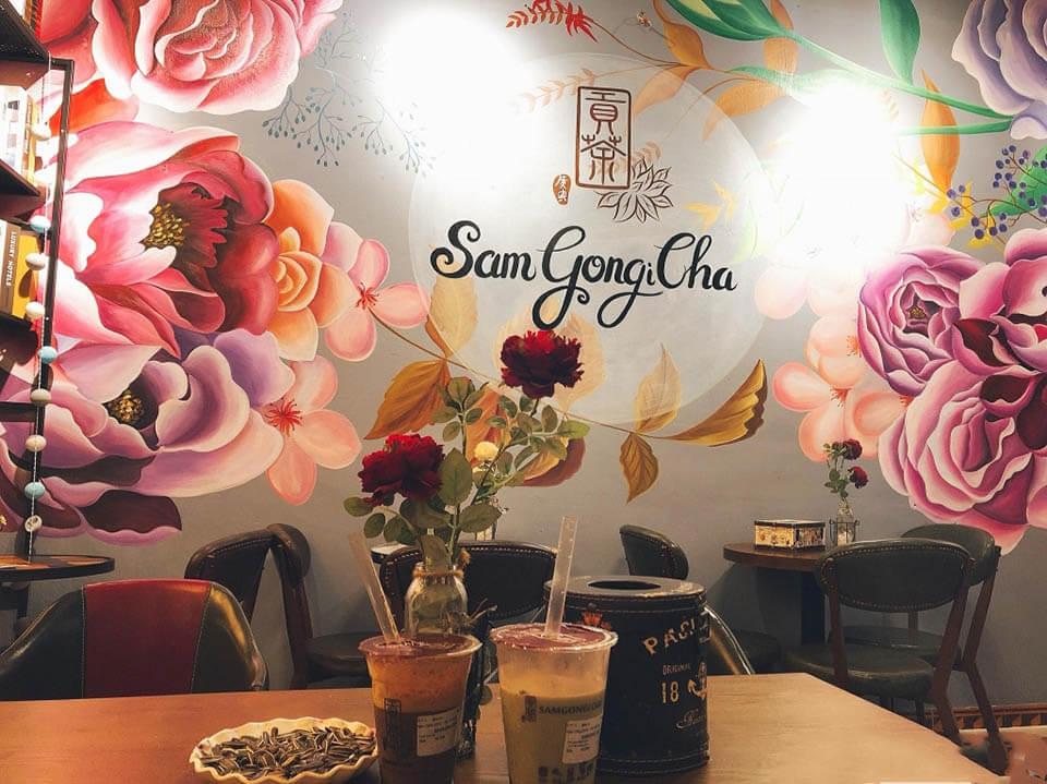 Dịch vụ vẽ tranh tường quán trà sữa chuyên nghiệp giá rẻ siêu đẹp ở TpHCM