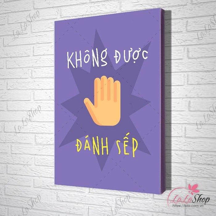 Tranh treo tường không được đánh sếp