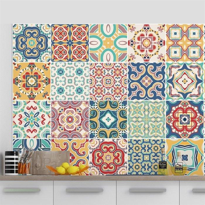 Decal gạch bông đa sắc 2 (HG)