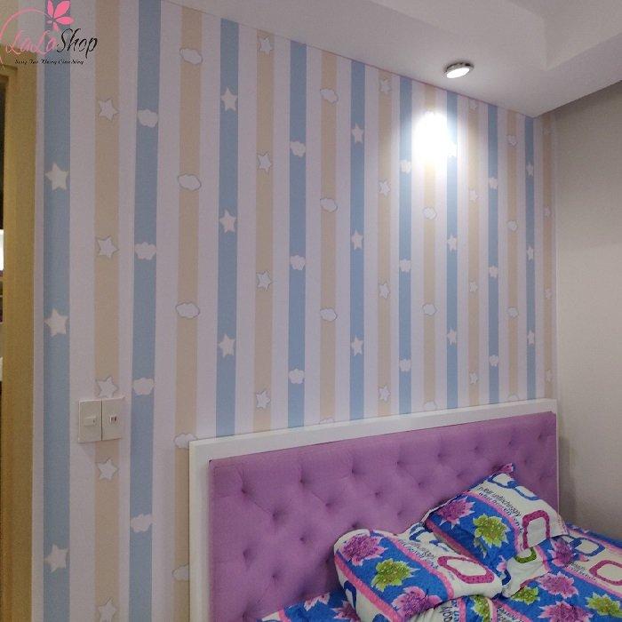 Giấy decal cuộn họa tiết ngôi sao 3 khổ 1m2