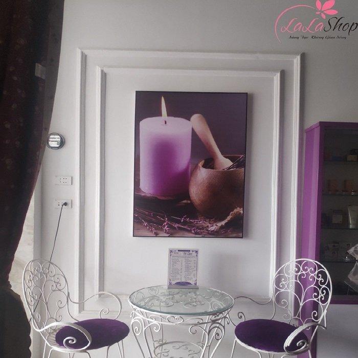 Tranh treo tường spa hoa lavender