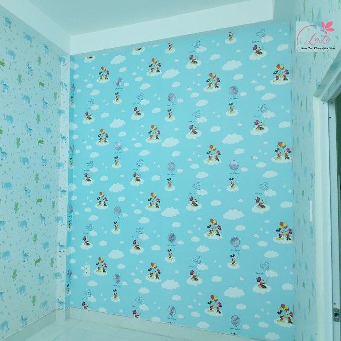 Giấy decal cuộn hello mickey khổ 1m2